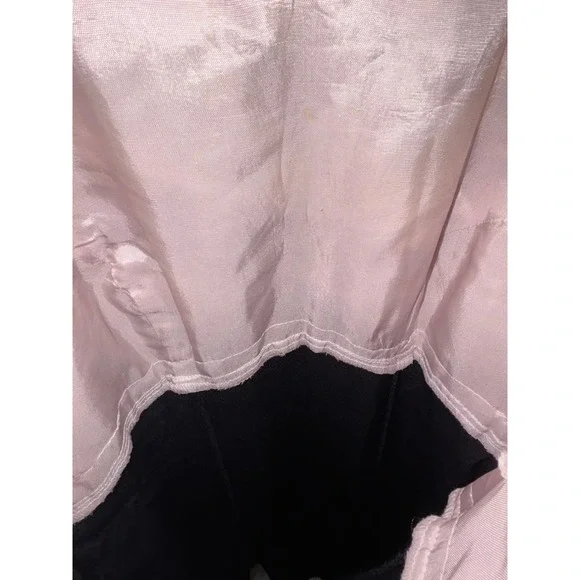 Vintage Lace Bodice Maxi Dress Sz S Floral Black Slit Whimsygoth HoCo Prom 90s - Picture 14 of 14